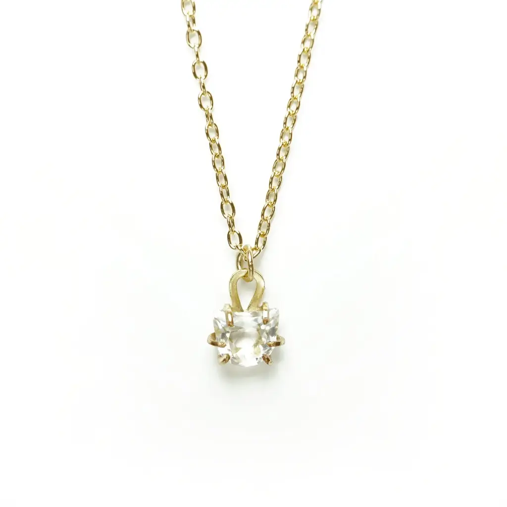 白水晶貓形項鍊 Rock Crystal Cat Cut Necklace [RC2401]