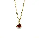 石榴石貓形項鍊 Garnet Cat Cut Necklace [GN2401]