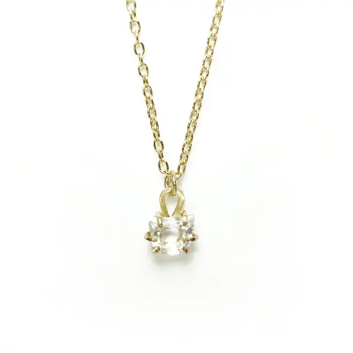 白水晶貓形項鍊 Rock Crystal Cat Cut Necklace [RC2401]